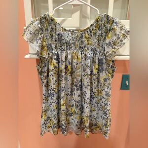 Banana Republic Multicolor Floral Blouse